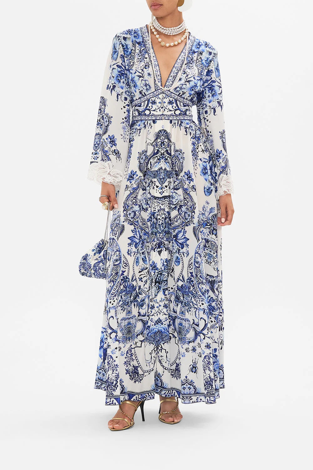 CAMILLA INSPIRED DRESS IN 100% SILK
