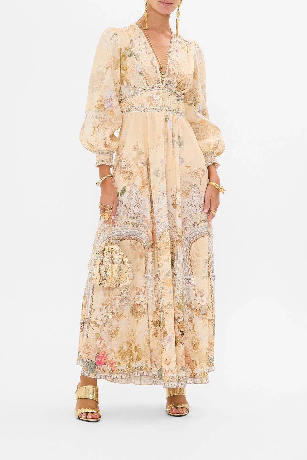 CAMILLA INSPIRED DRESS IN 82% LINEN 18% SILK