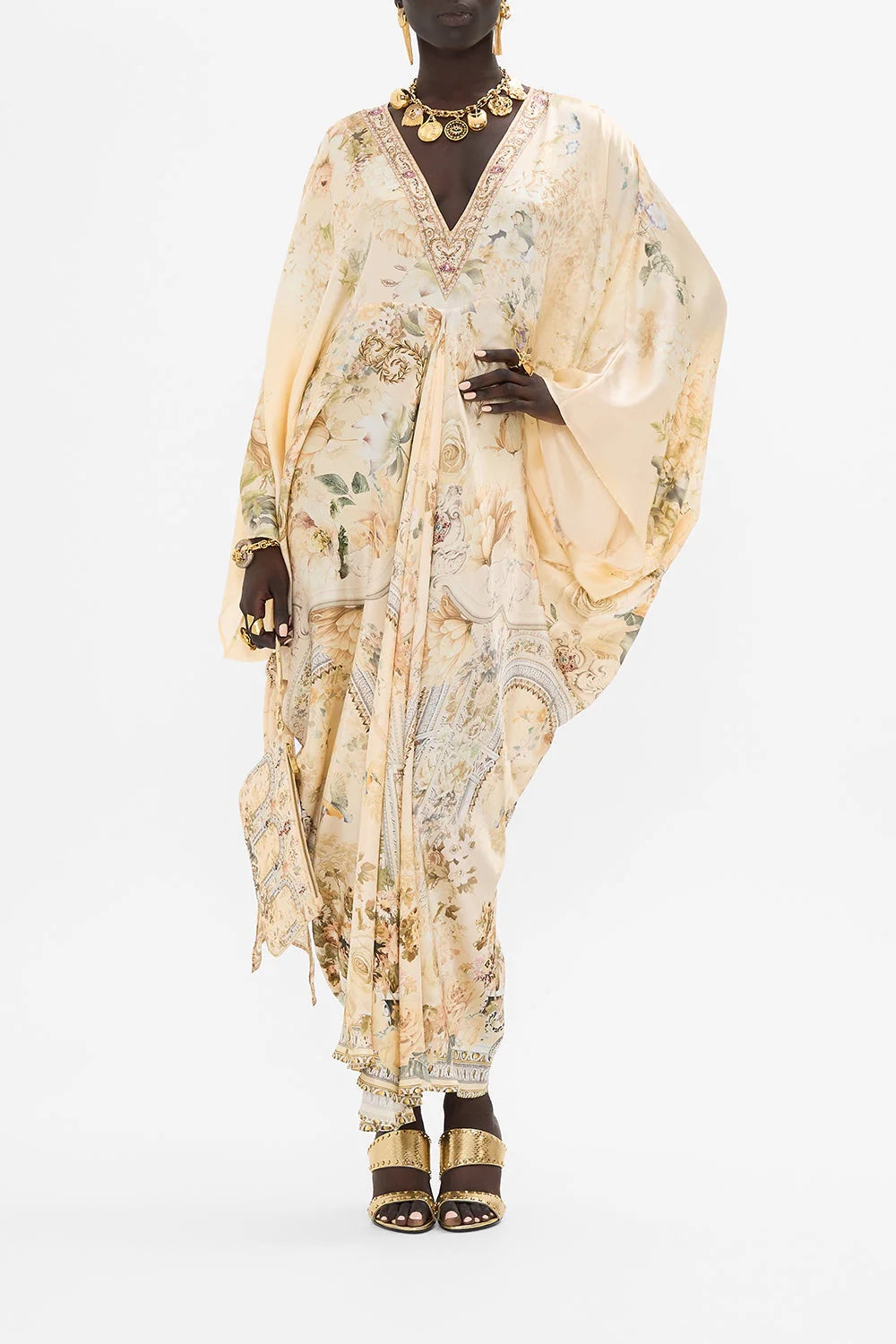 CAMILLA INSPIRED DRESS IN 100% SILK