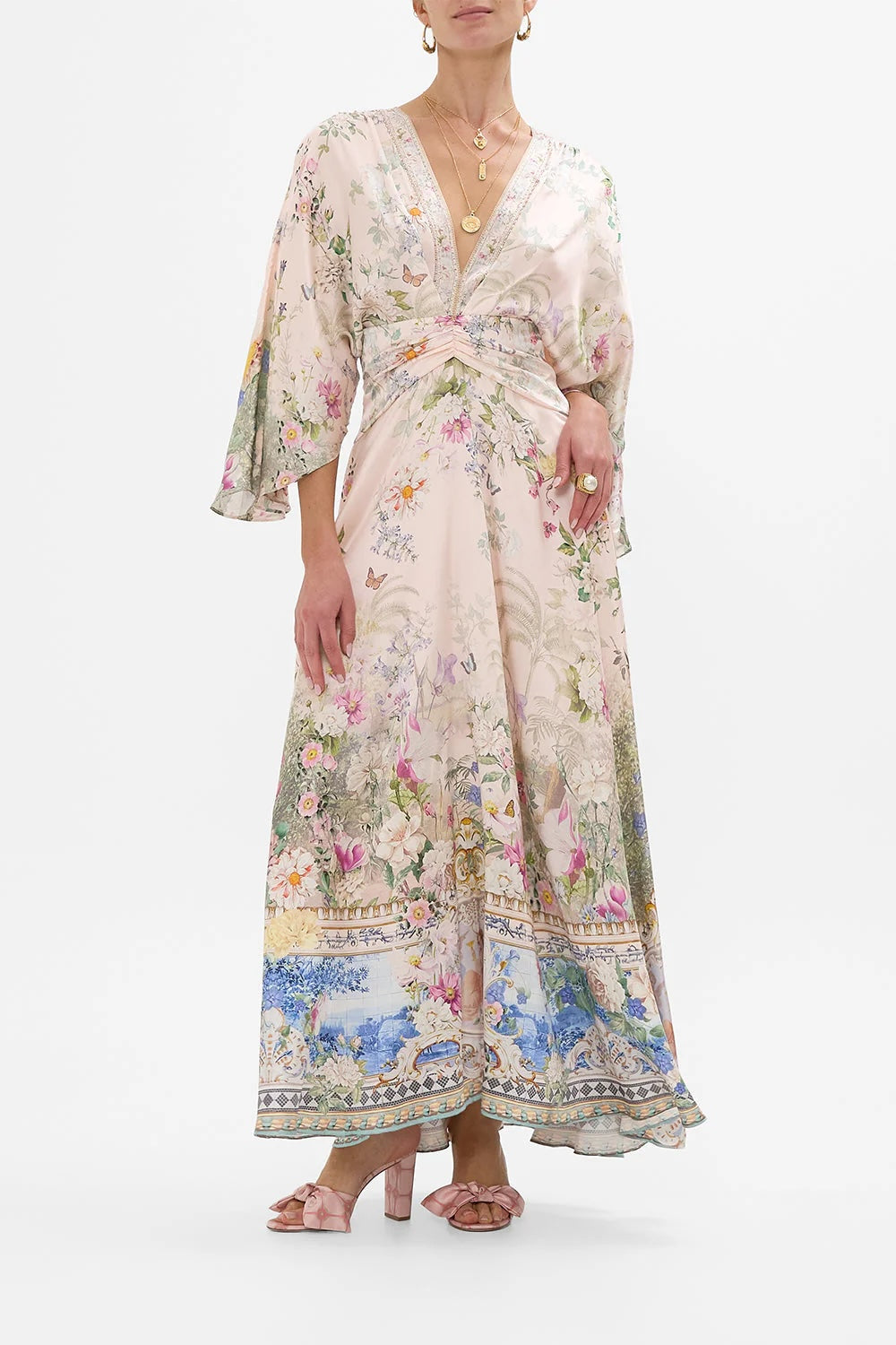CAMILLA INSPIRED DRESS IN 100% SILK