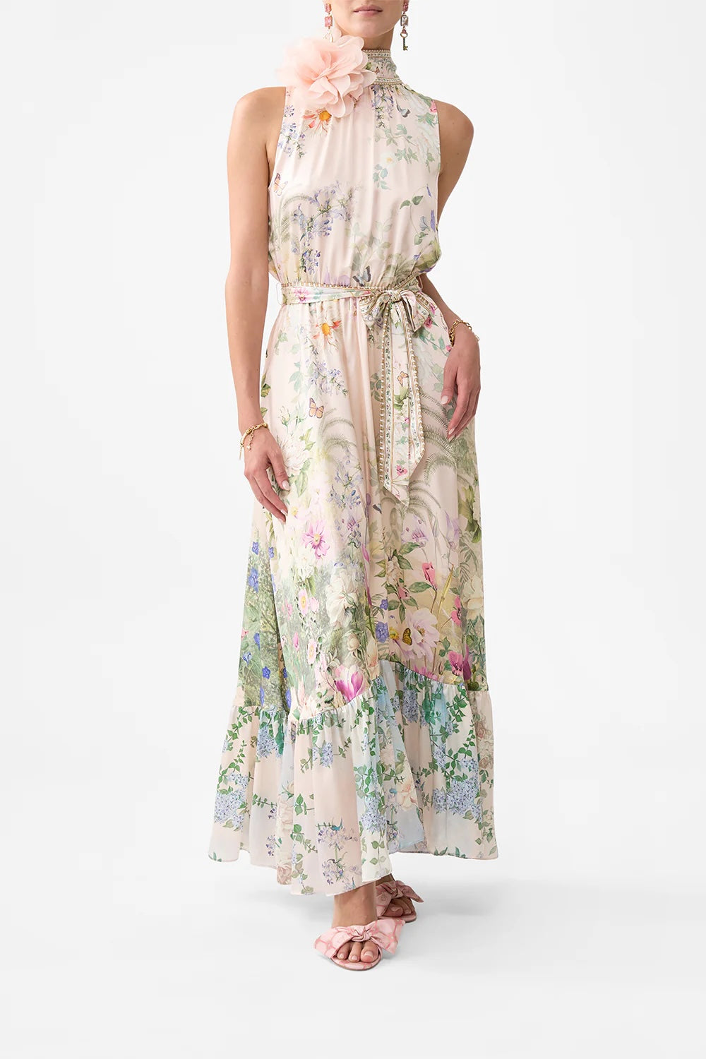 CAMILLA INSPIRED DRESS IN 100% SILK