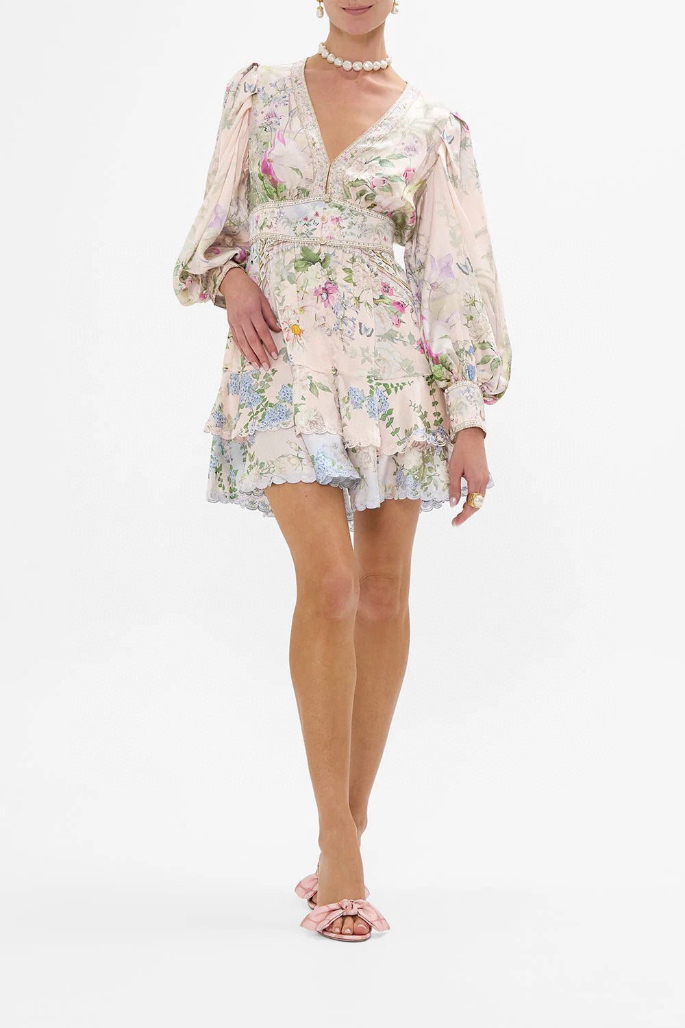 CAMILLA INSPIRED DRESS IN 100% SILK