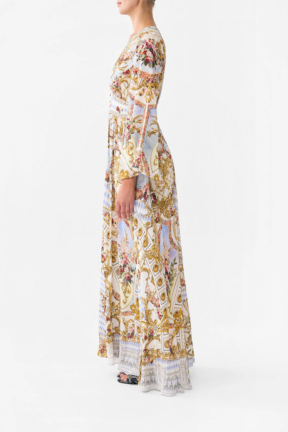 CAMILLA INSPIRED DRESS IN 100% SILK