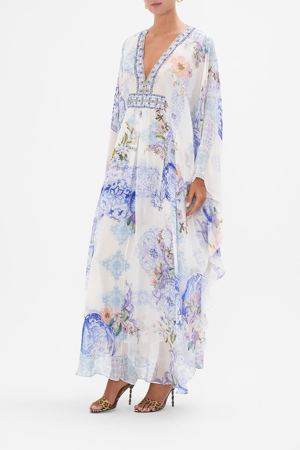 CAMILLA INSPIRED DRESS IN 100% SILK