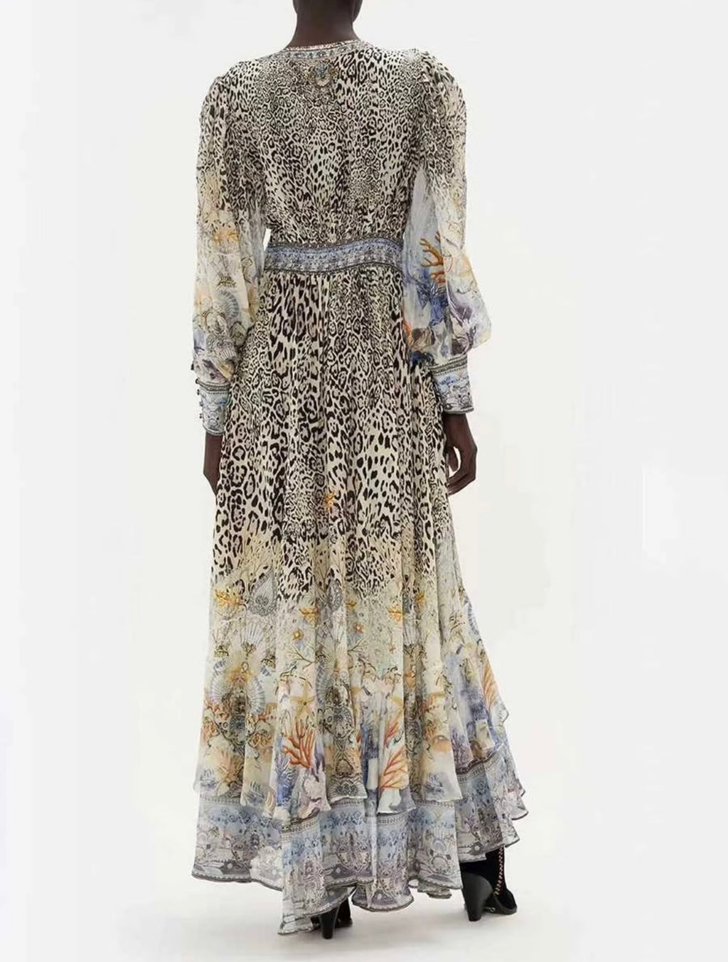 CAMILLA INSPIRED DRESS IN 100% SILK