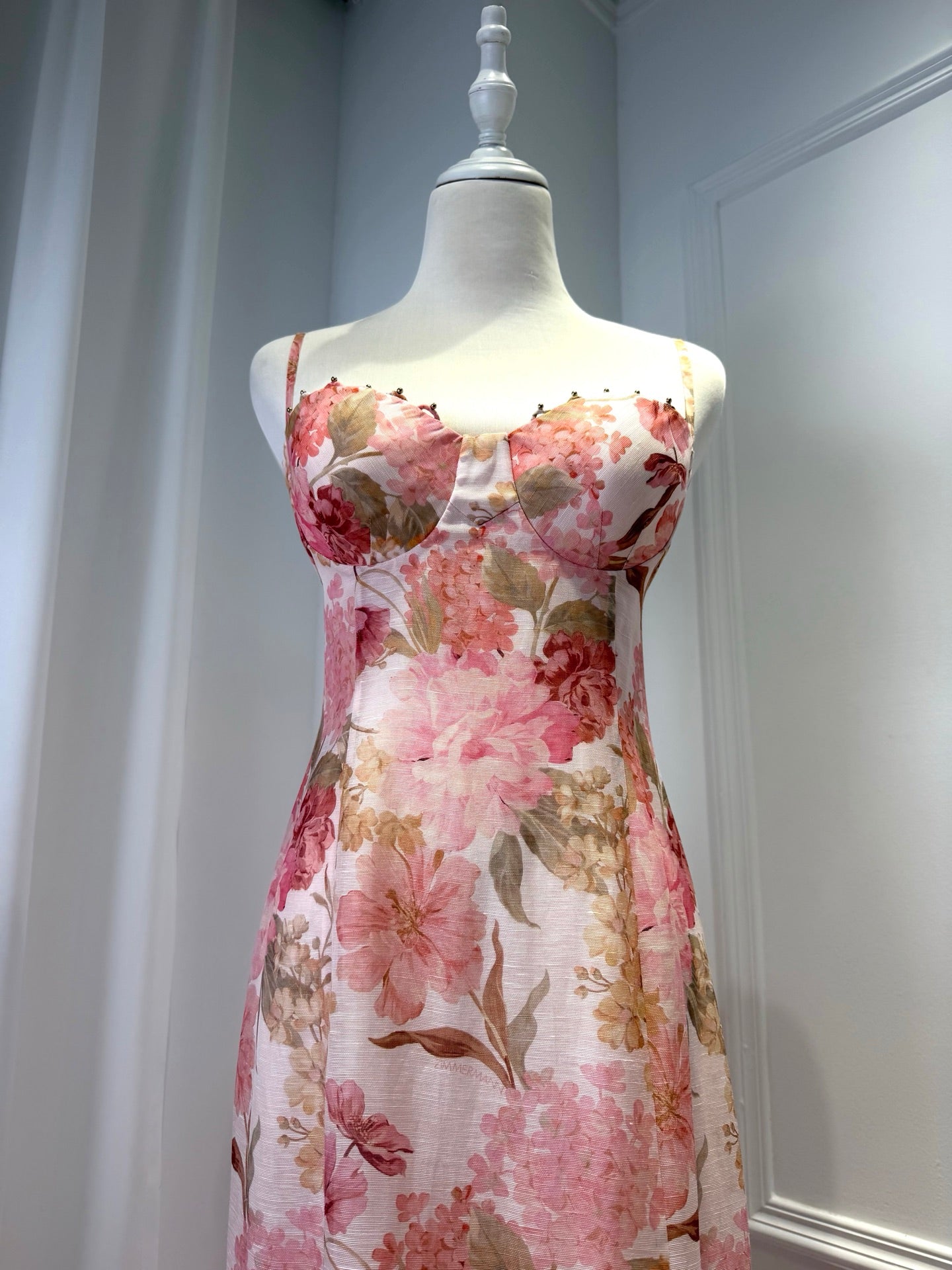 ZIMMERMANN INSPIRED DRESS IN 53% LINEN 47% SILK