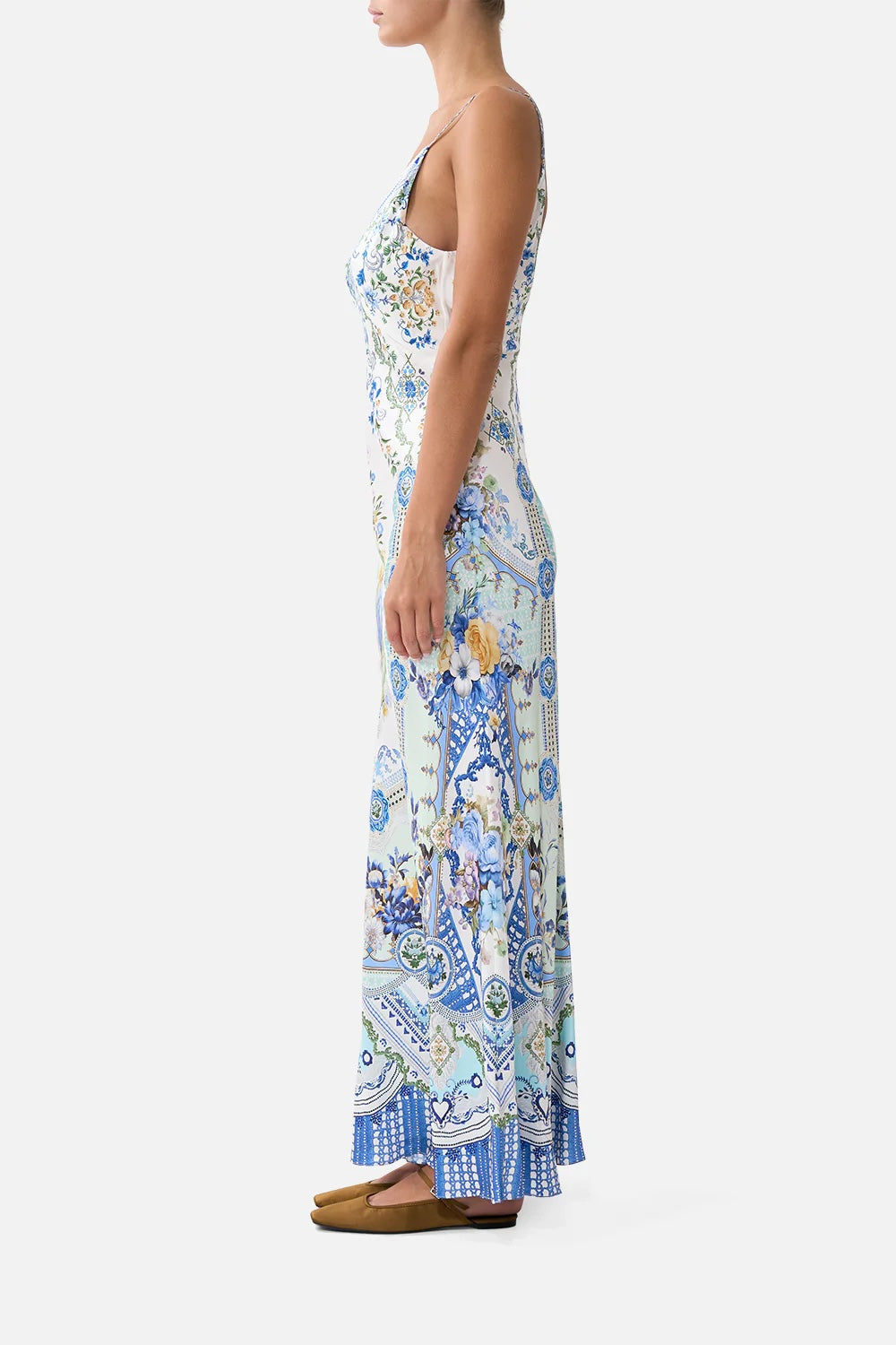CAMILLA INSPIRED DRESS IN 100% SILK