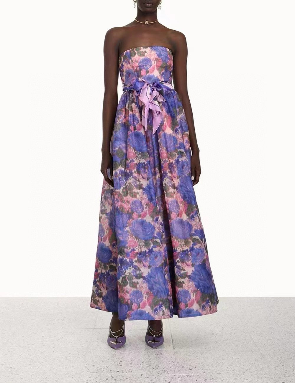 ZIMMERMANN INSPIRED DRESS IN 53% LINEN 47% SILK