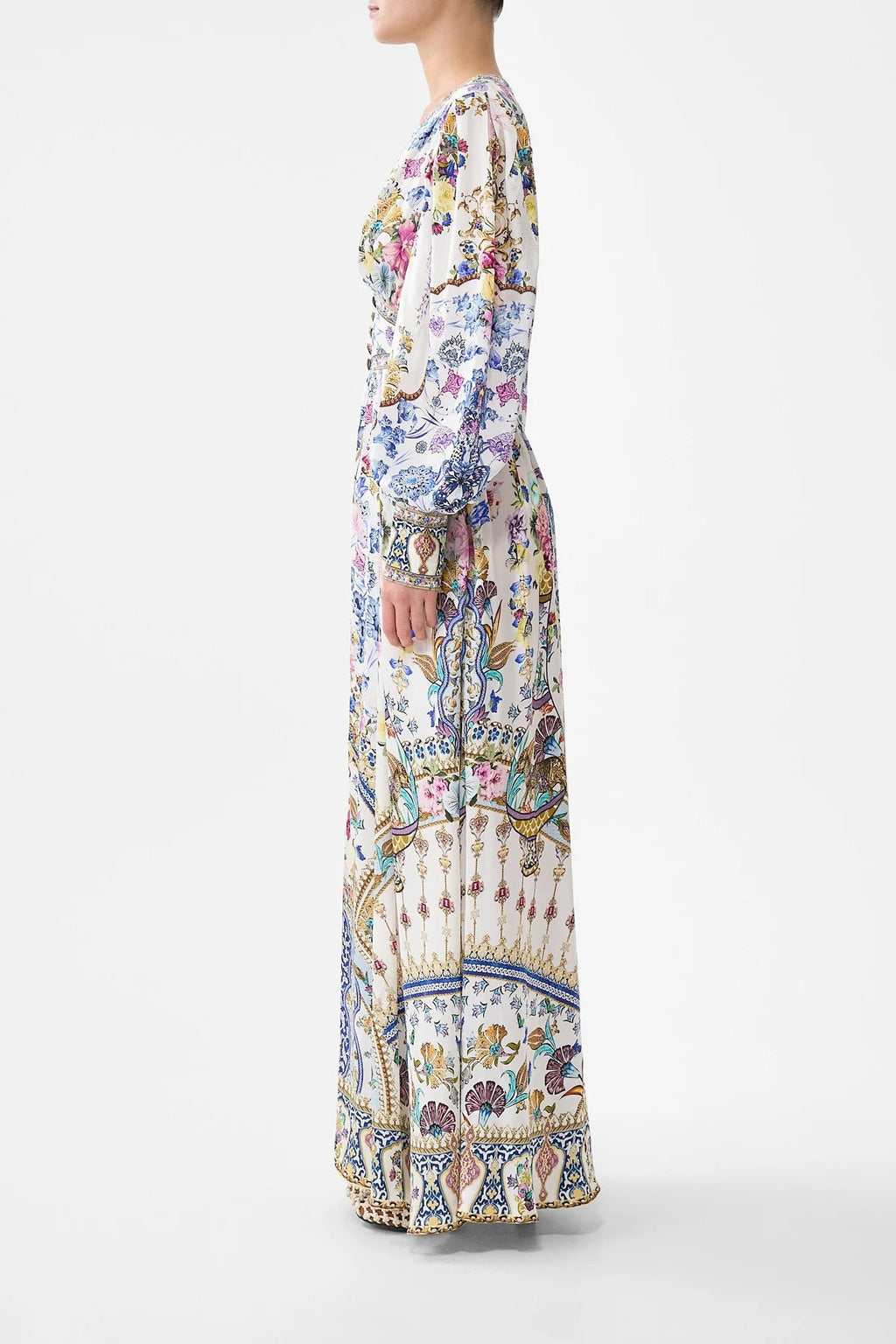 CAMILLA INSPIRED DRESS IN 100% SILK
