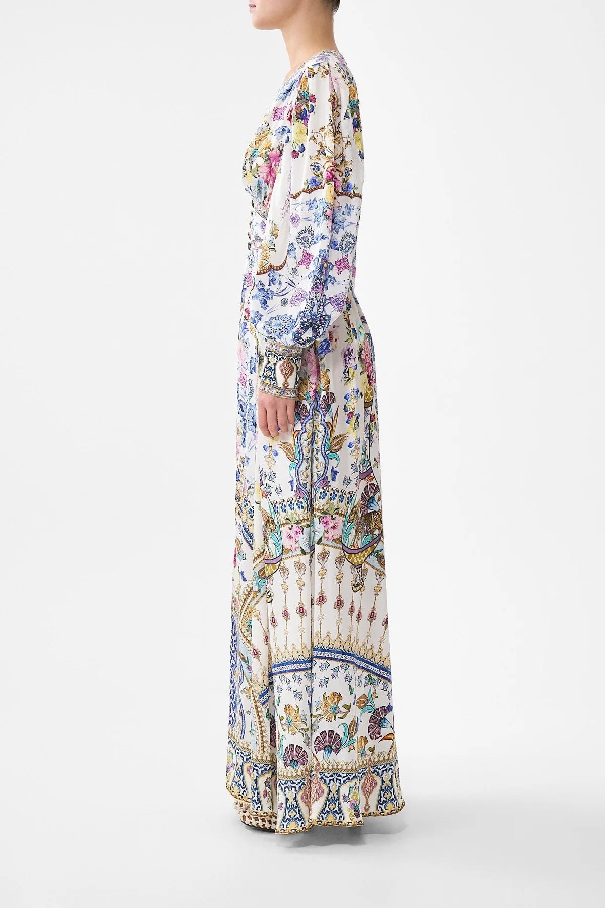 CAMILLA INSPIRED DRESS IN 100% SILK