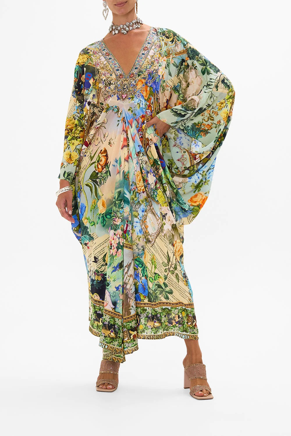 CAMILLA INSPIRED DRESS IN 100% SILK