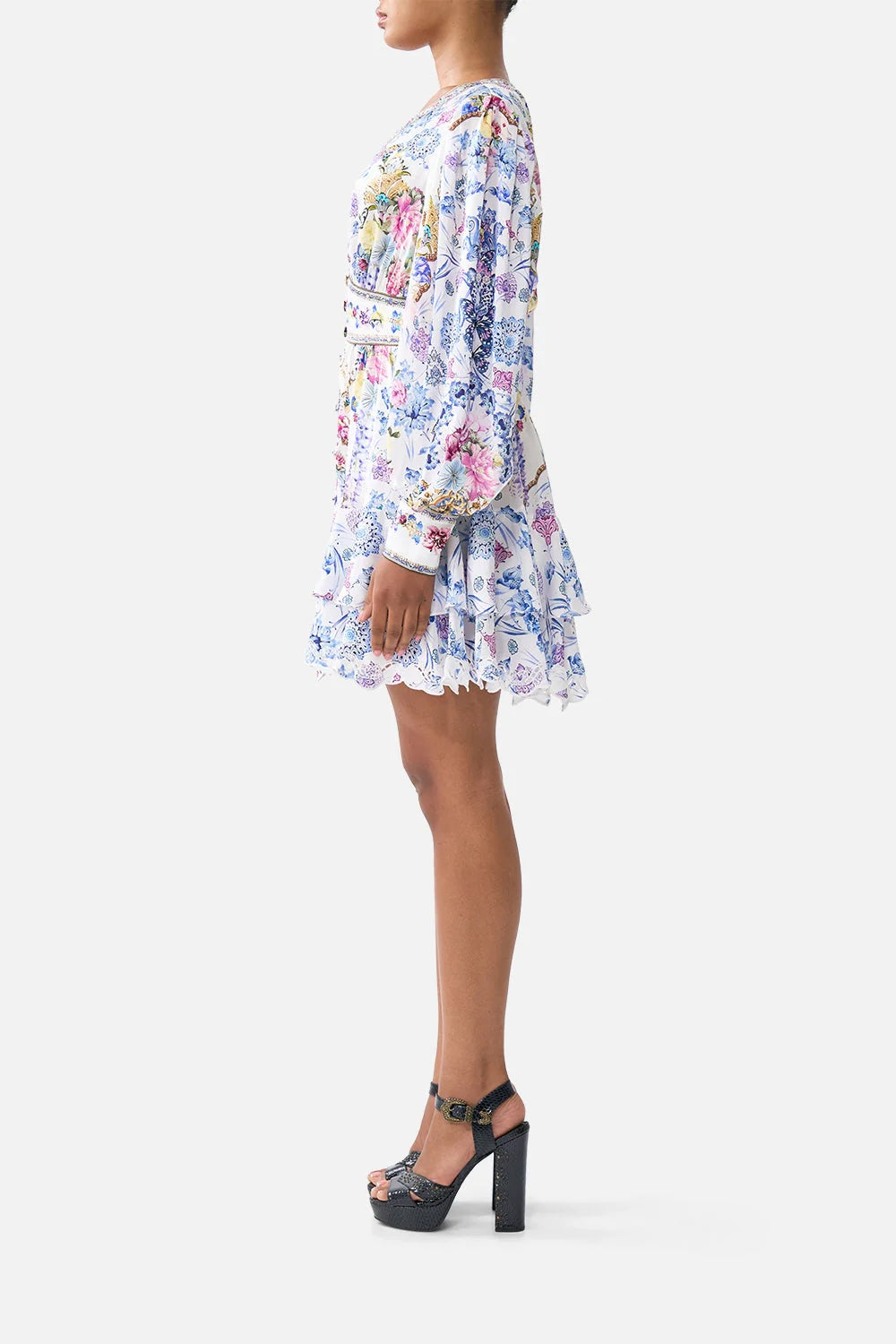 CAMILLA INSPIRED DRESS IN 100% SILK