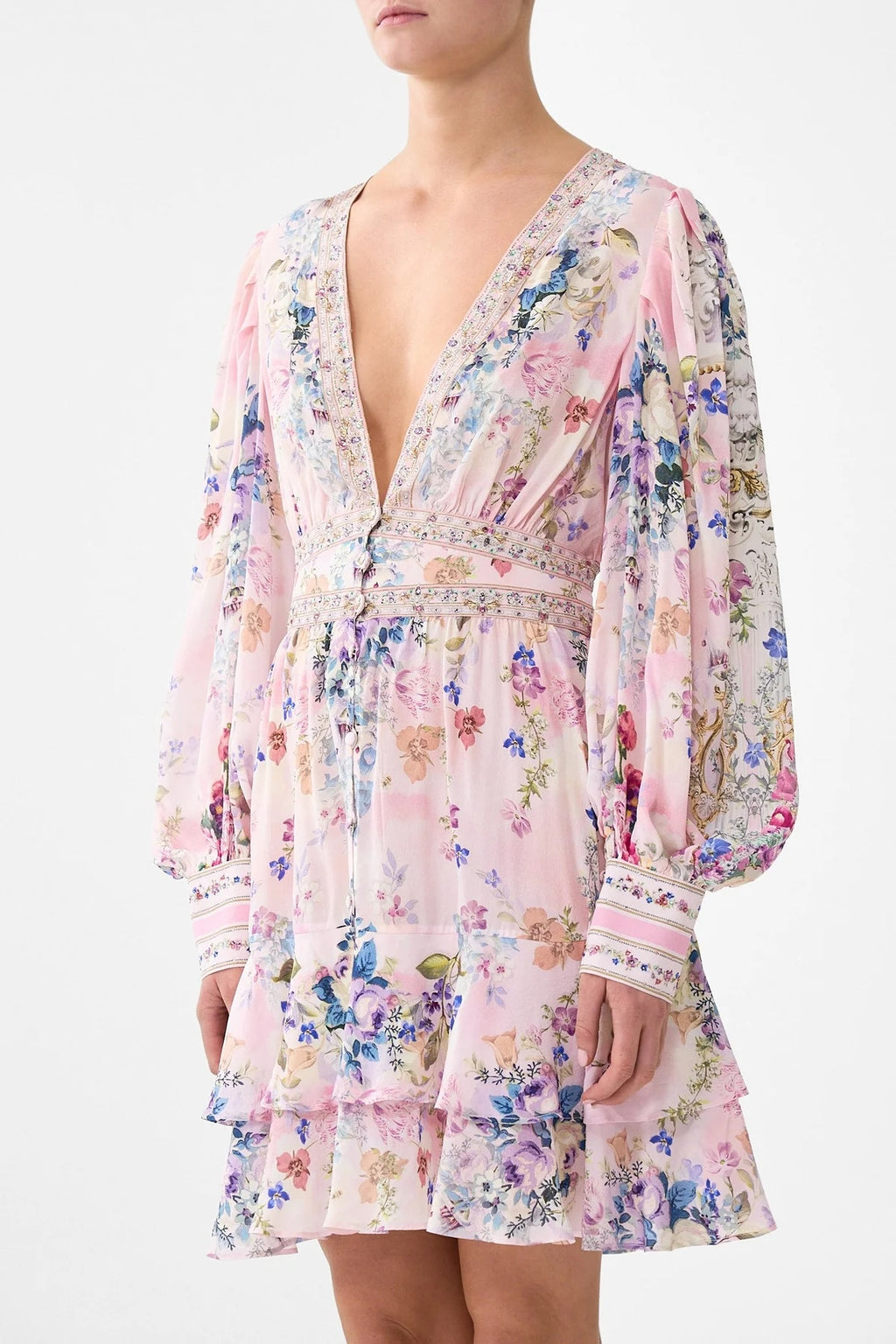 CAMILLA INSPIRED DRESS IN 100% SILK
