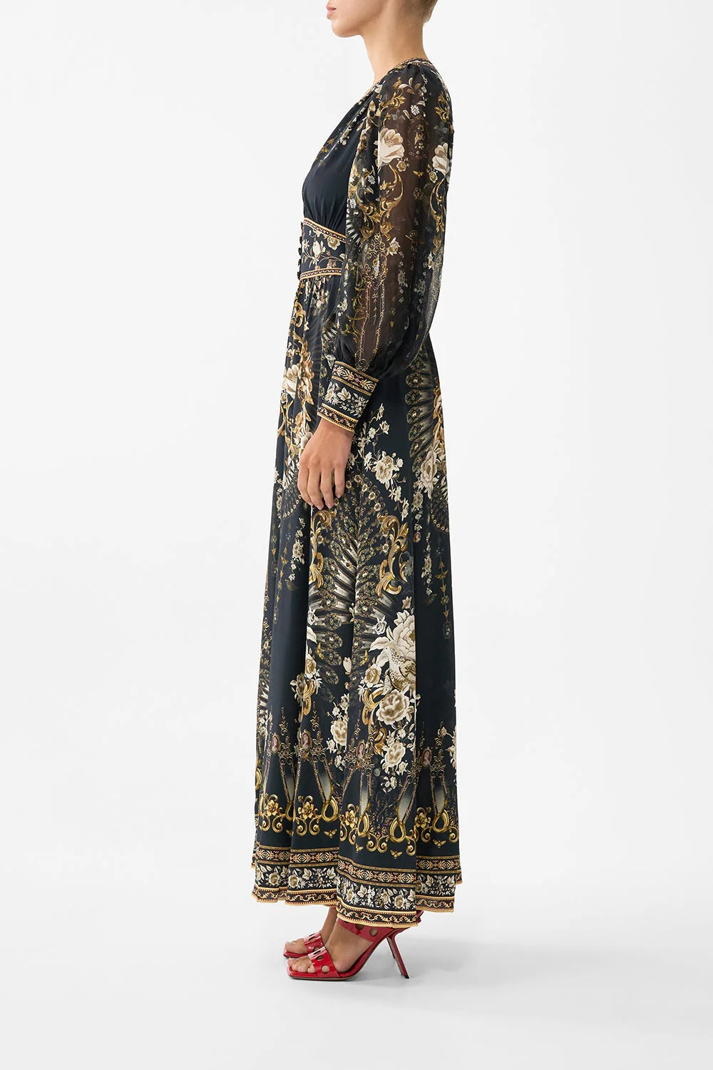 CAMILLA INSPIRED DRESS IN 100% SILK