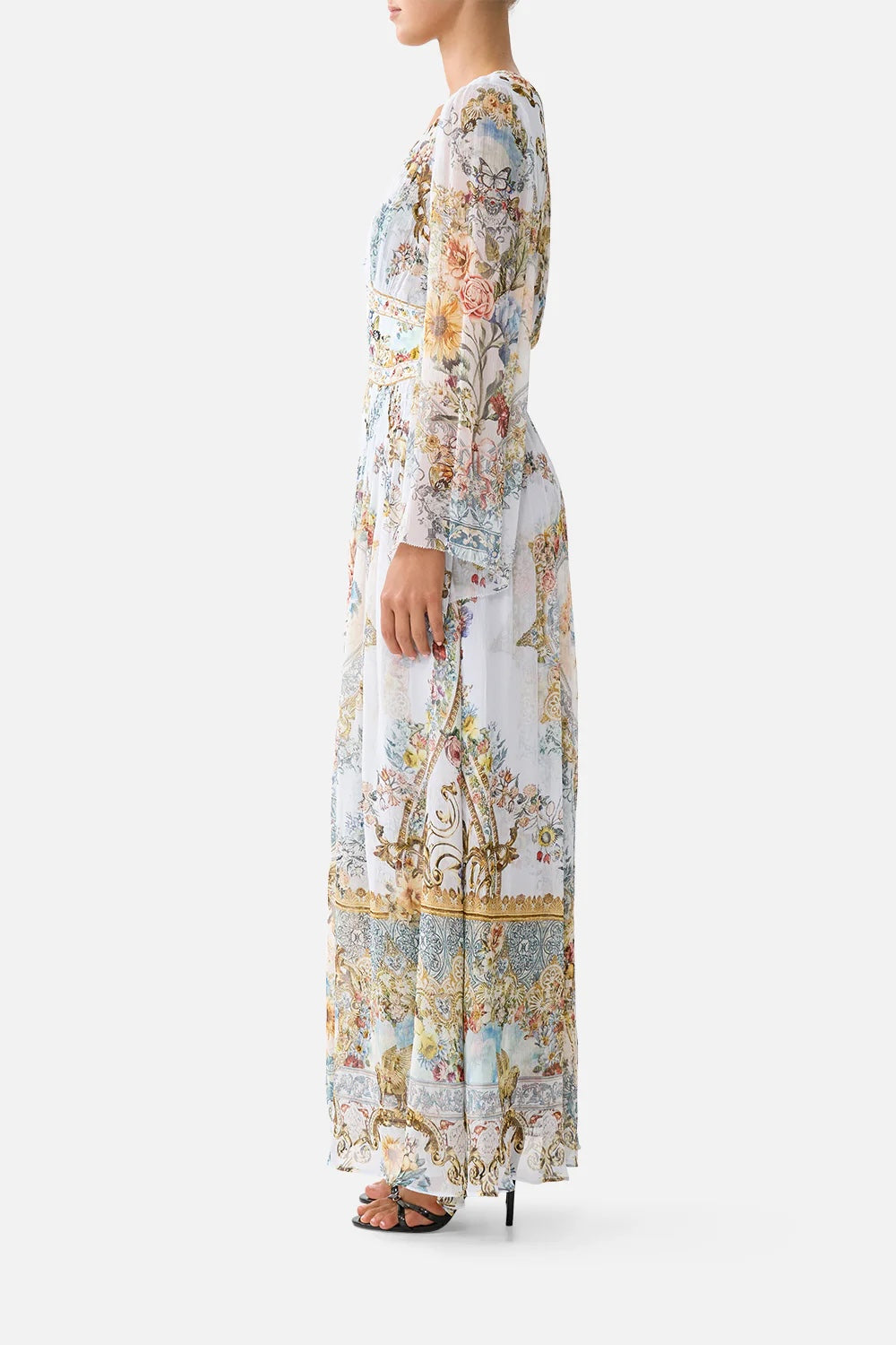 CAMILLA INSPIRED DRESS IN 100% SILK