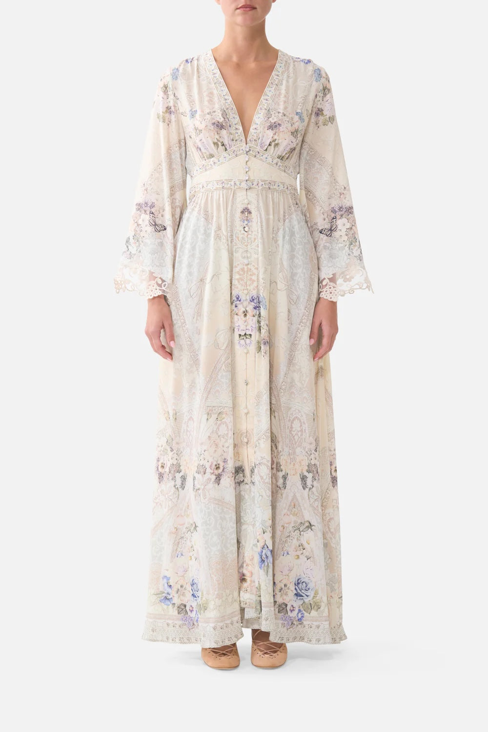 CAMILLA INSPIRED DRESS IN 100% SILK