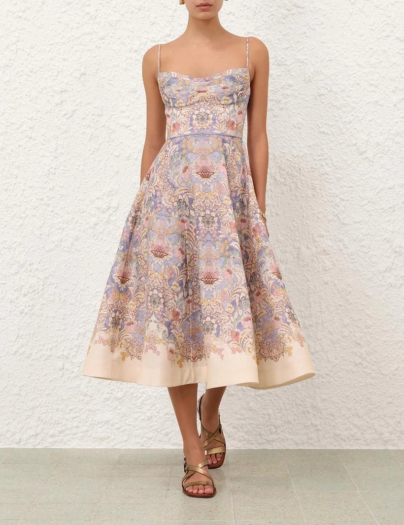 ZIMMERMANN INSPIRED DRESS IN 100% LINEN