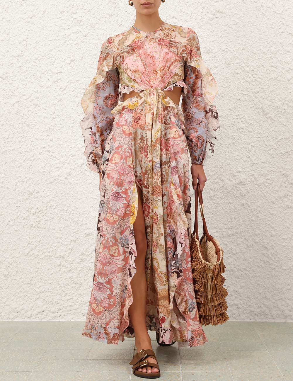 ZIMMERMANN INSPIRED DRESS IN 55% LINEN 45% SILK