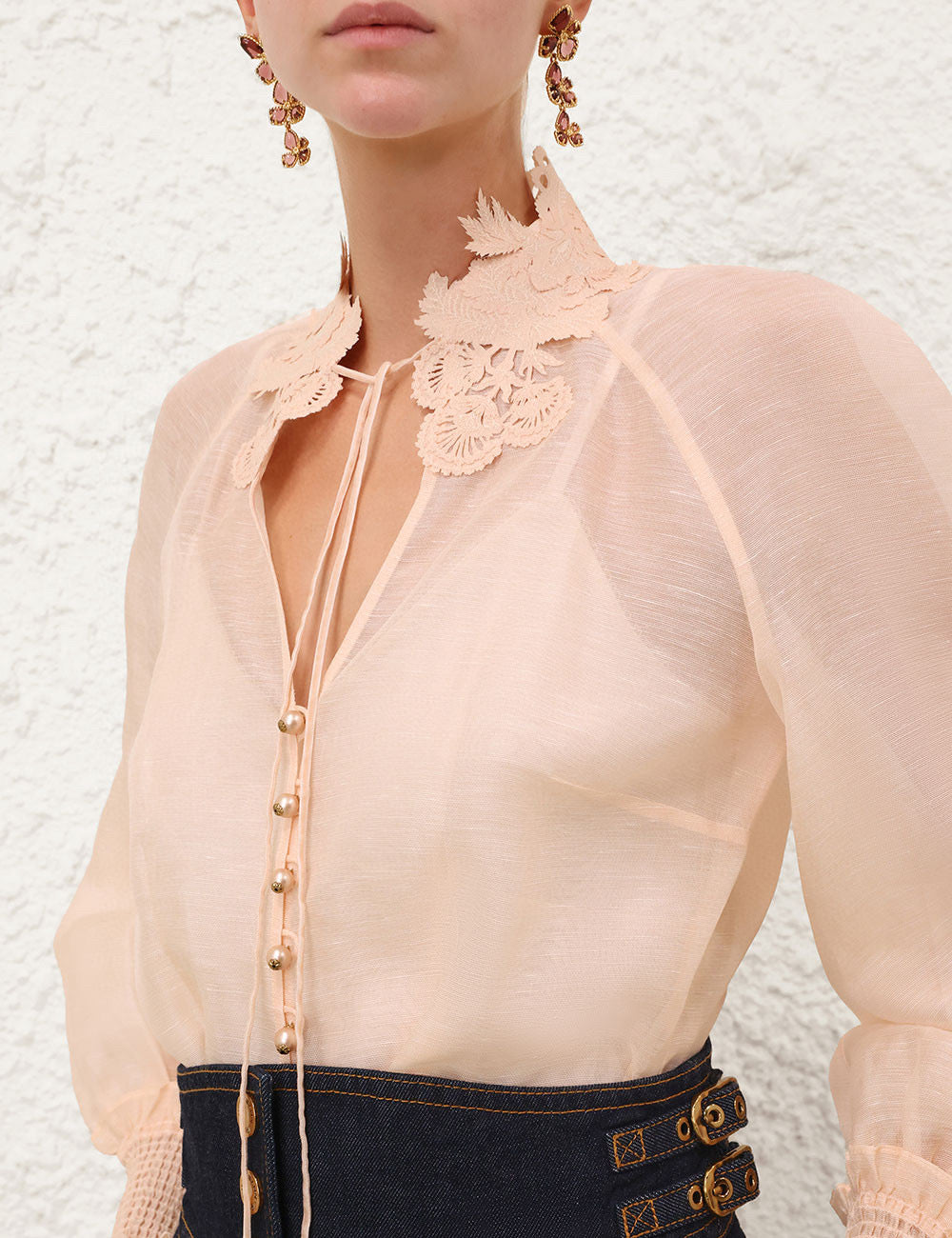ZIMMERMANN INSPIRED DRESS IN 52% LINEN 48% SILK