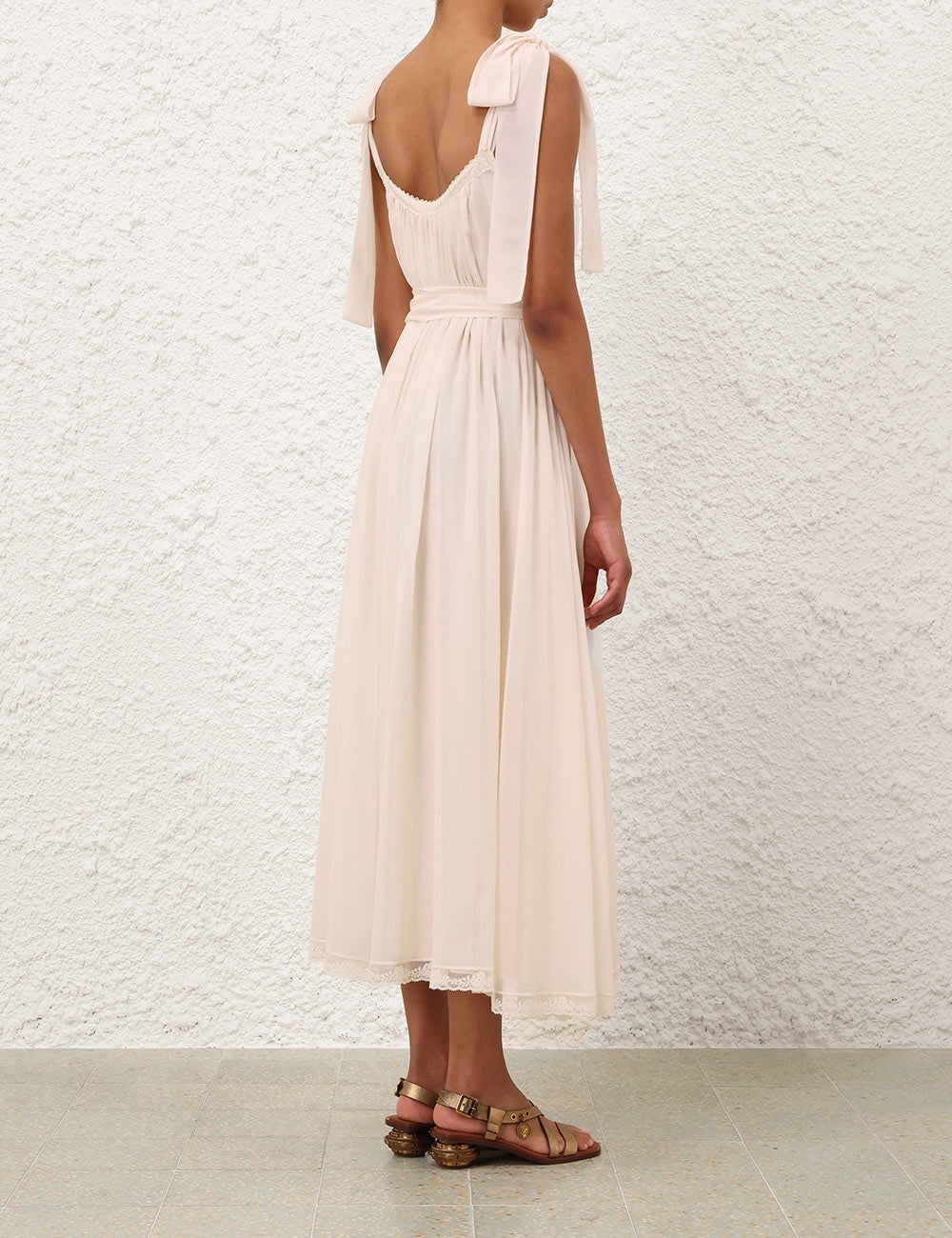 ZIMMERMANN INSPIRED DRESS IN 77% COTTON 23% SILK