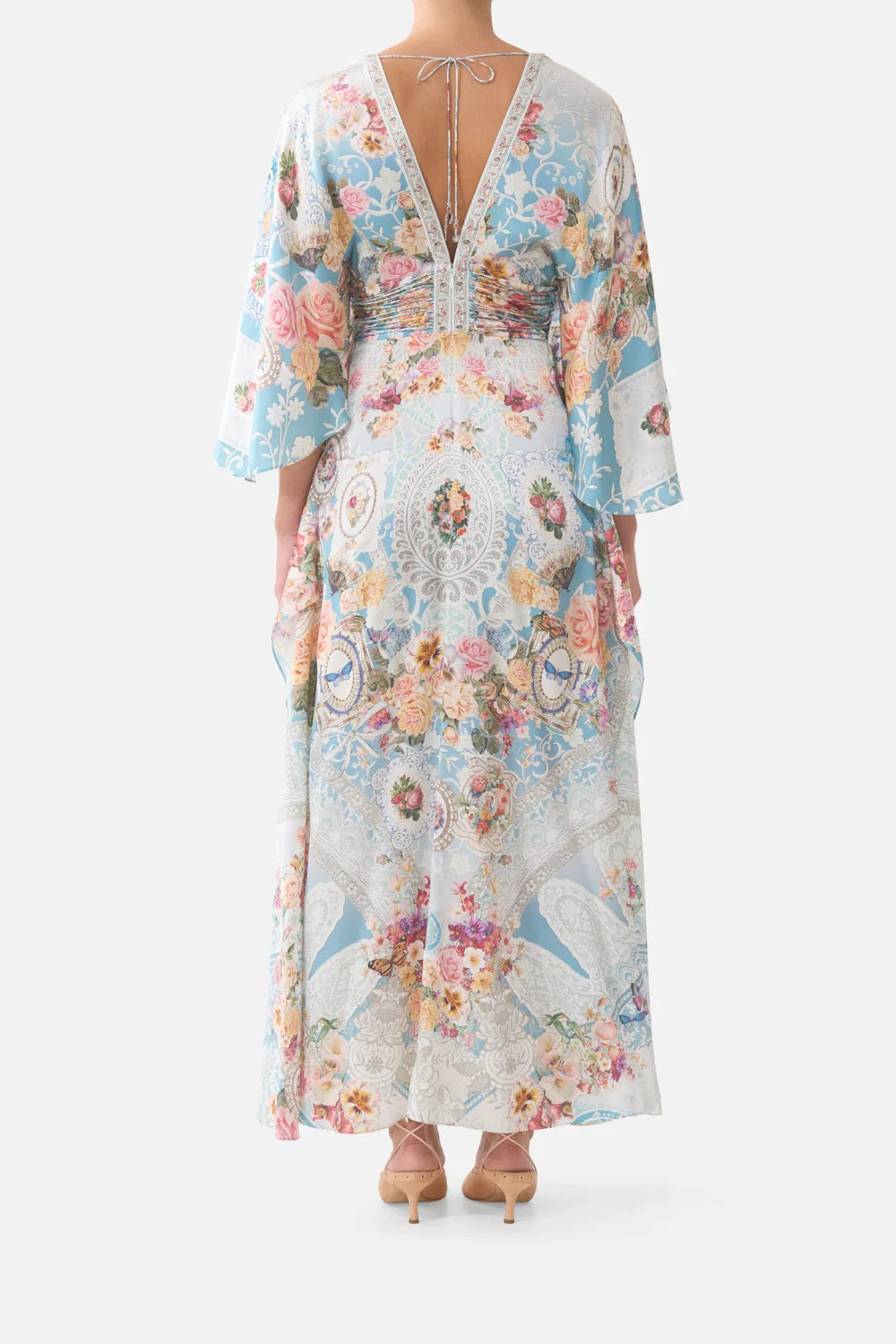 Camilla Australian Resort Style Floral Print Maxi Dress for Women – Perfect Vacation Outfit