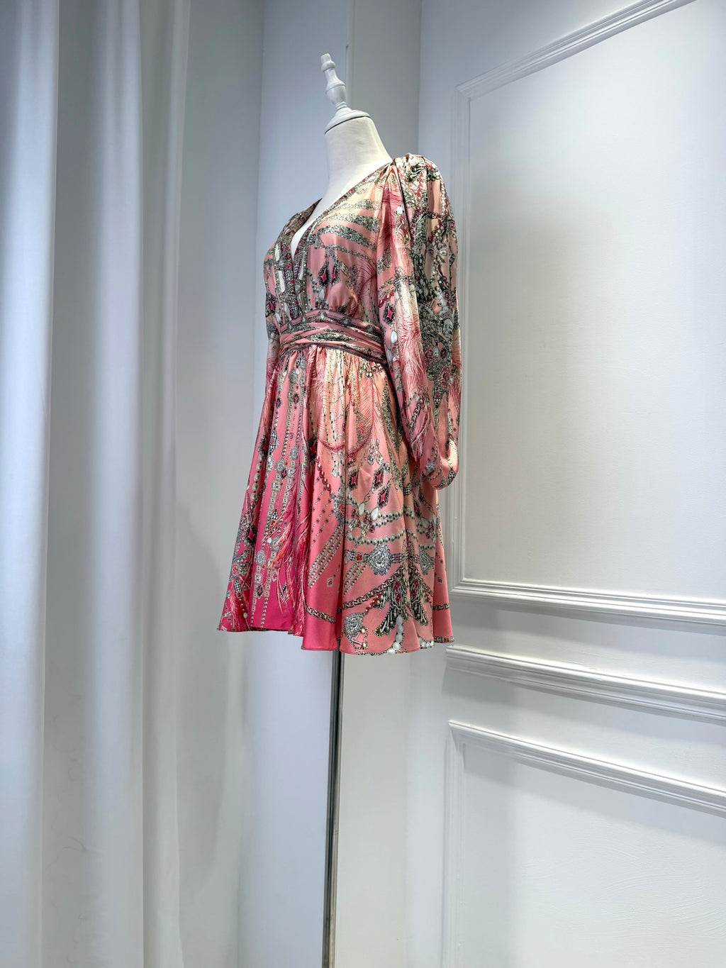 CAMILLA INSPIRED DRESS IN 100% SILK