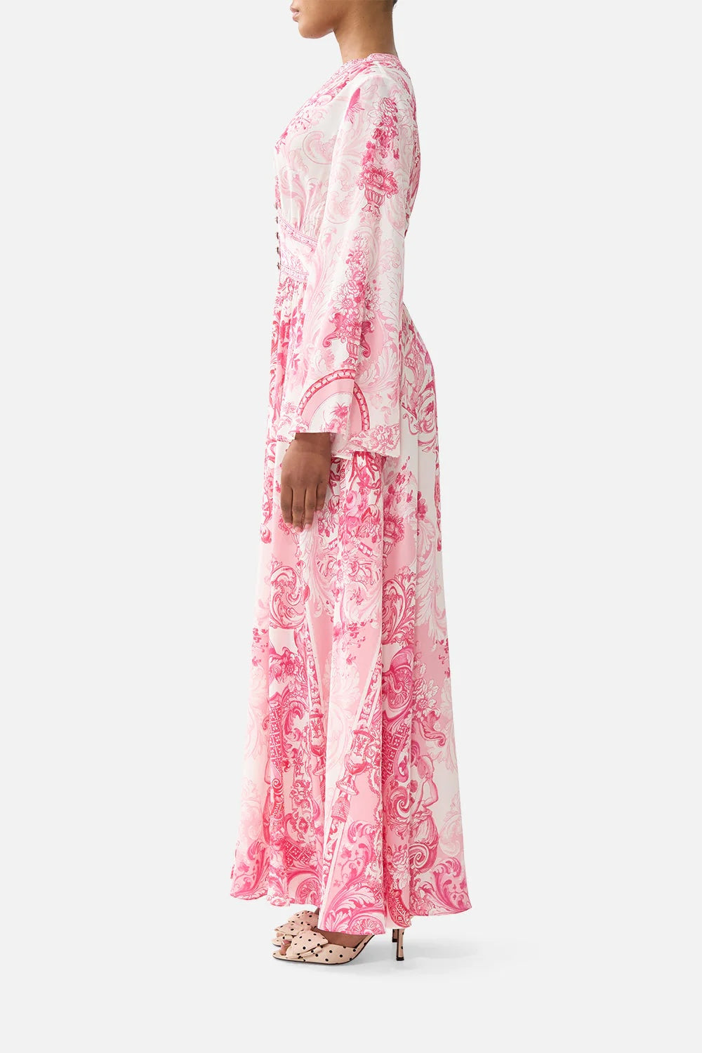 CAMILLA INSPIRED DRESS IN 100% SILK