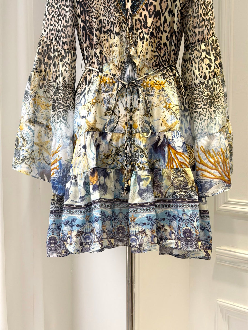 CAMILLA INSPIRED DRESS IN 100% SILK
