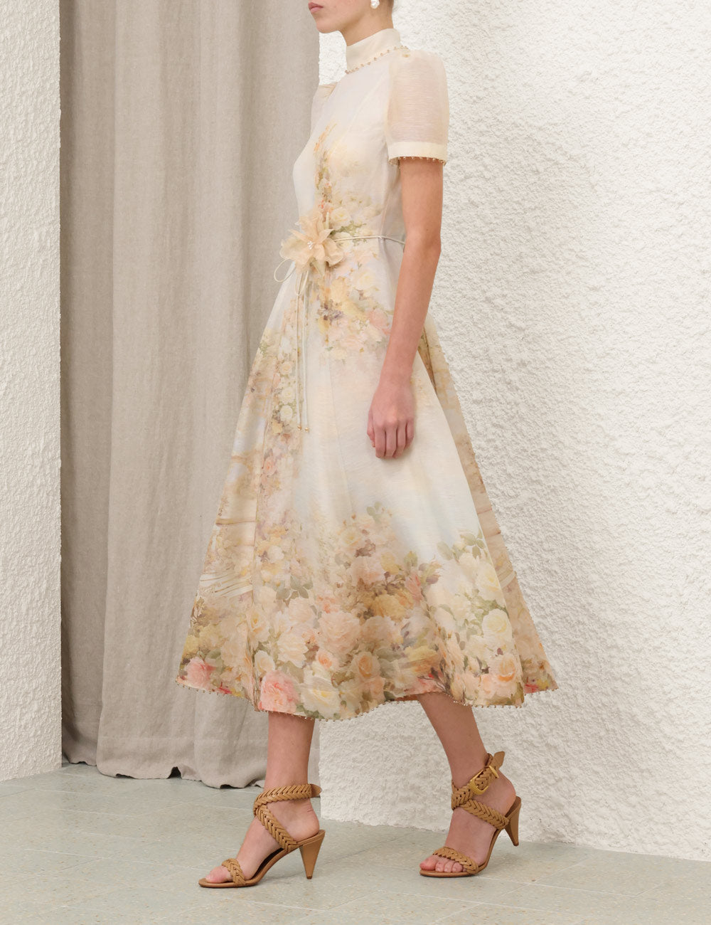 ZIMMERMANN INSPIRED DRESS IN 53% LINEN 47% SILK