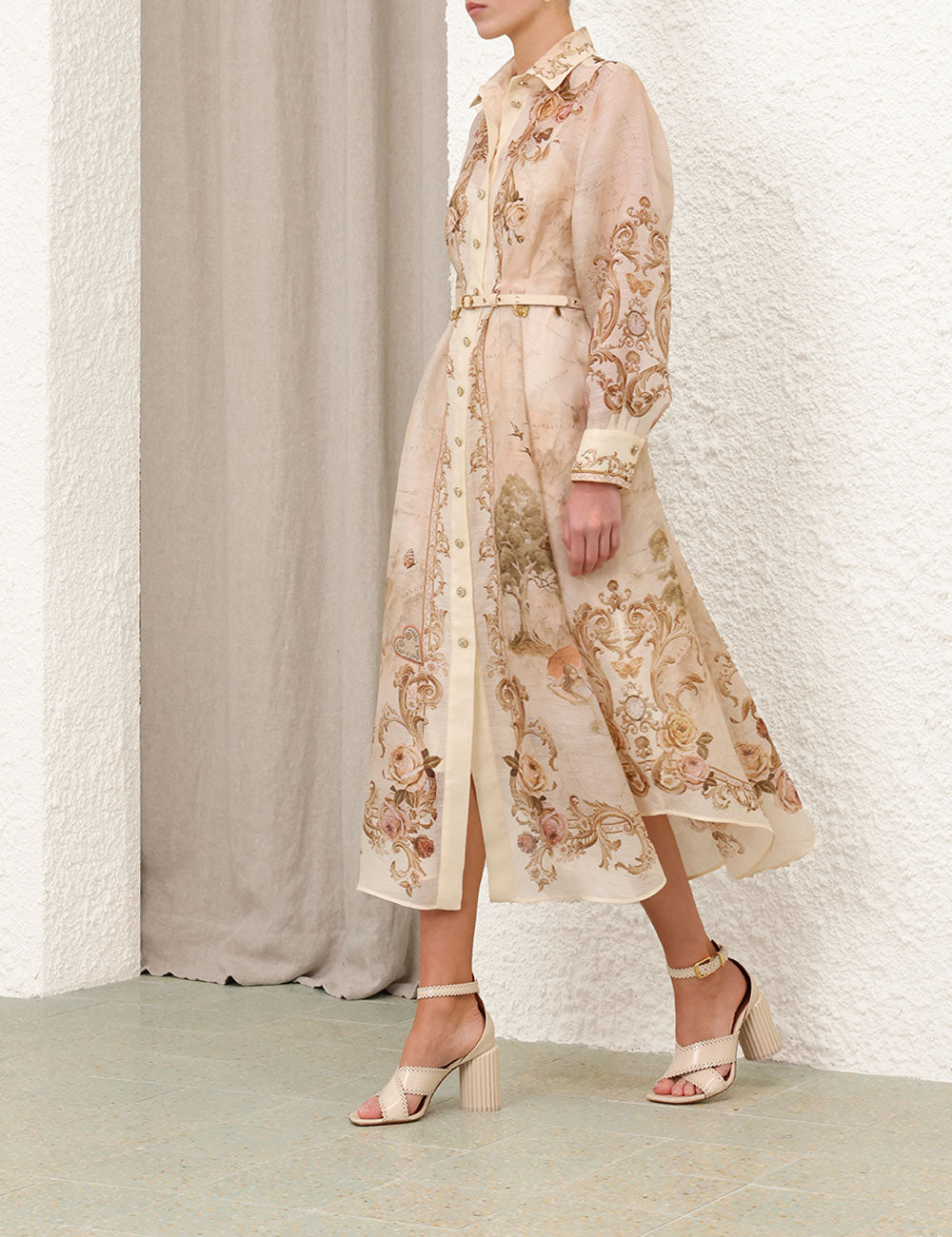 ZIMMERMANN INSPIRED DRESS IN 53% LINEN 47% SILK