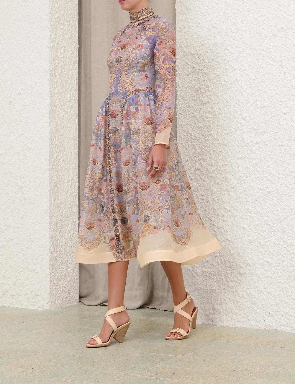 ZIMMERMANN INSPIRED DRESS IN 55% LINEN 45% SILK