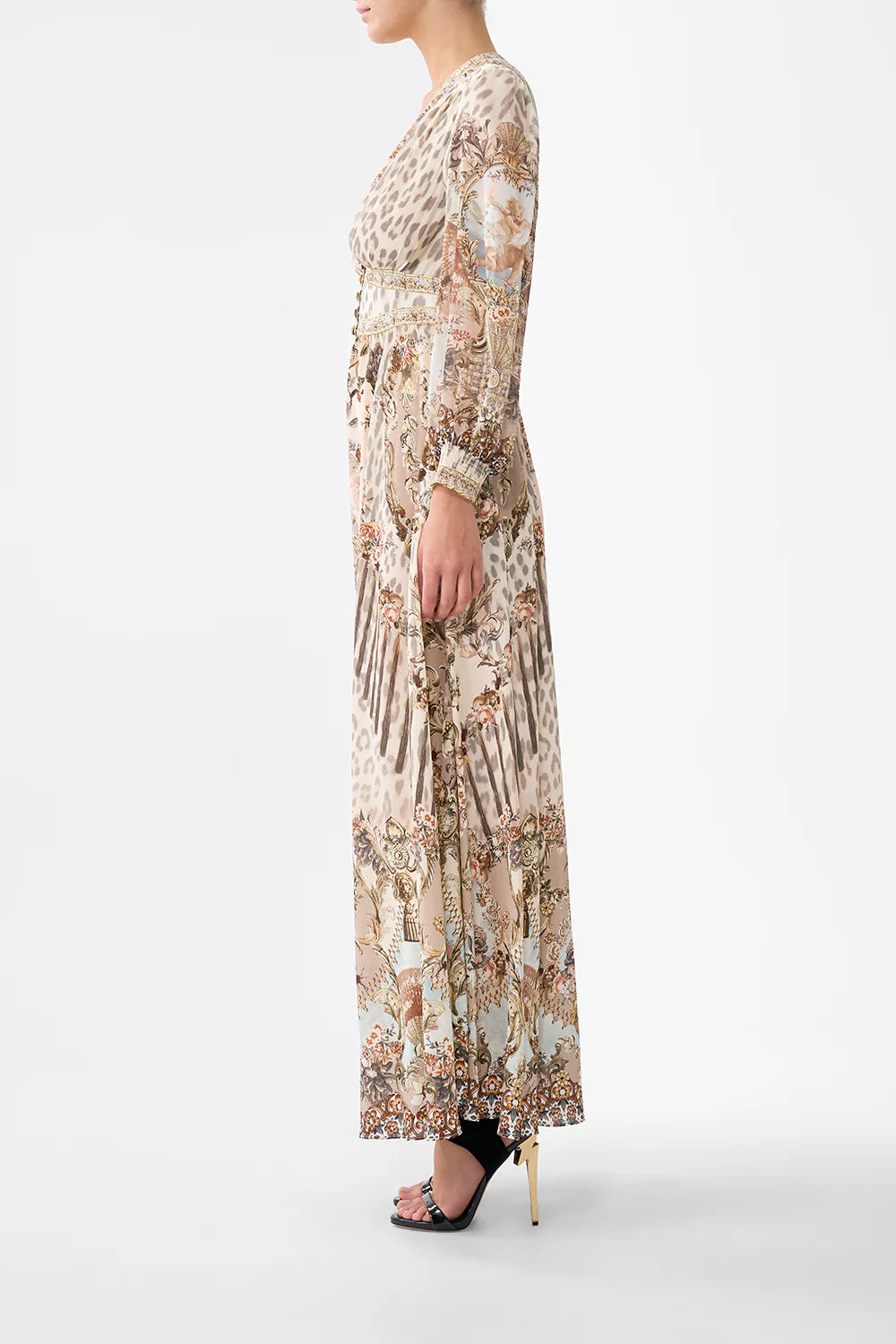 CAMILLA INSPIRED DRESS IN 100% SILK