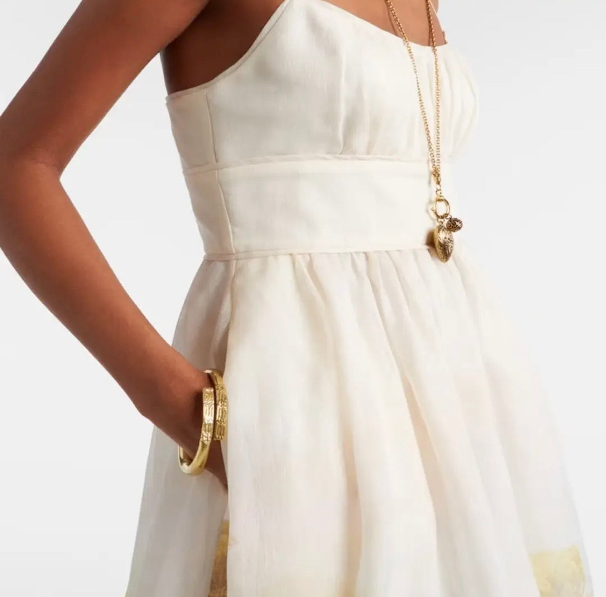 ZIMMERMANN INSPIRED DRESS IN 55% LINEN 45% SILK
