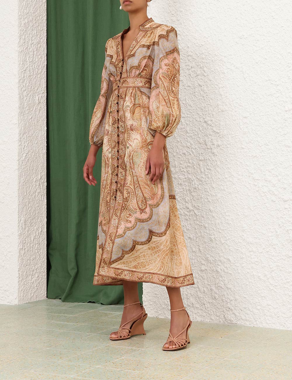 ZIMMERMANN INSPIRED DRESS IN 100% LINEN