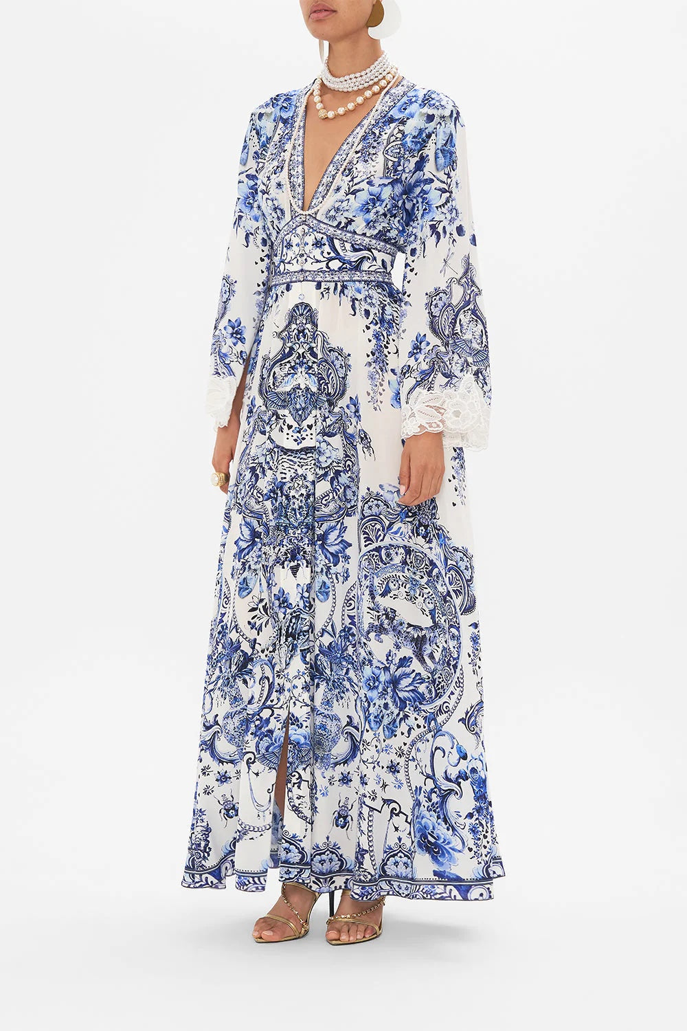 CAMILLA INSPIRED DRESS IN 100% SILK