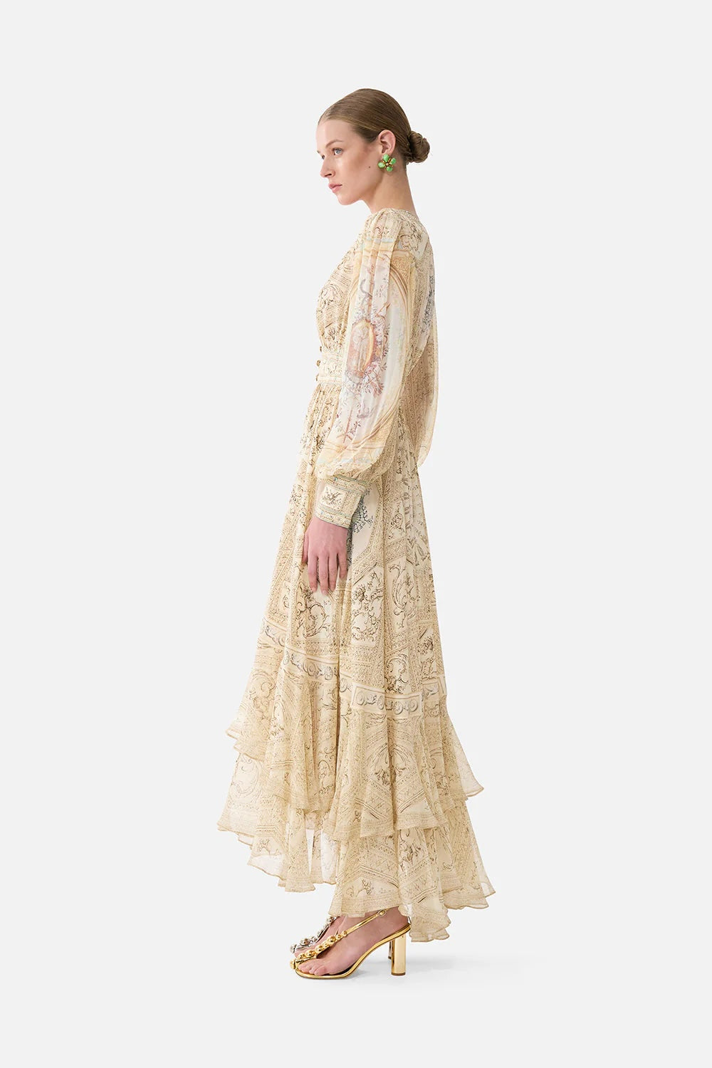 CAMILLA INSPIRED DRESS IN 100% SILK