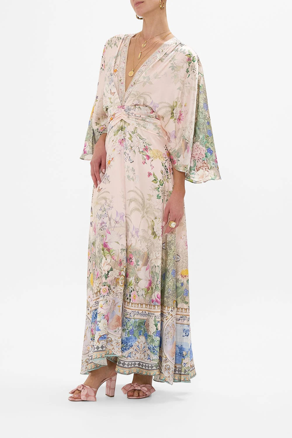 CAMILLA INSPIRED DRESS IN 100% SILK