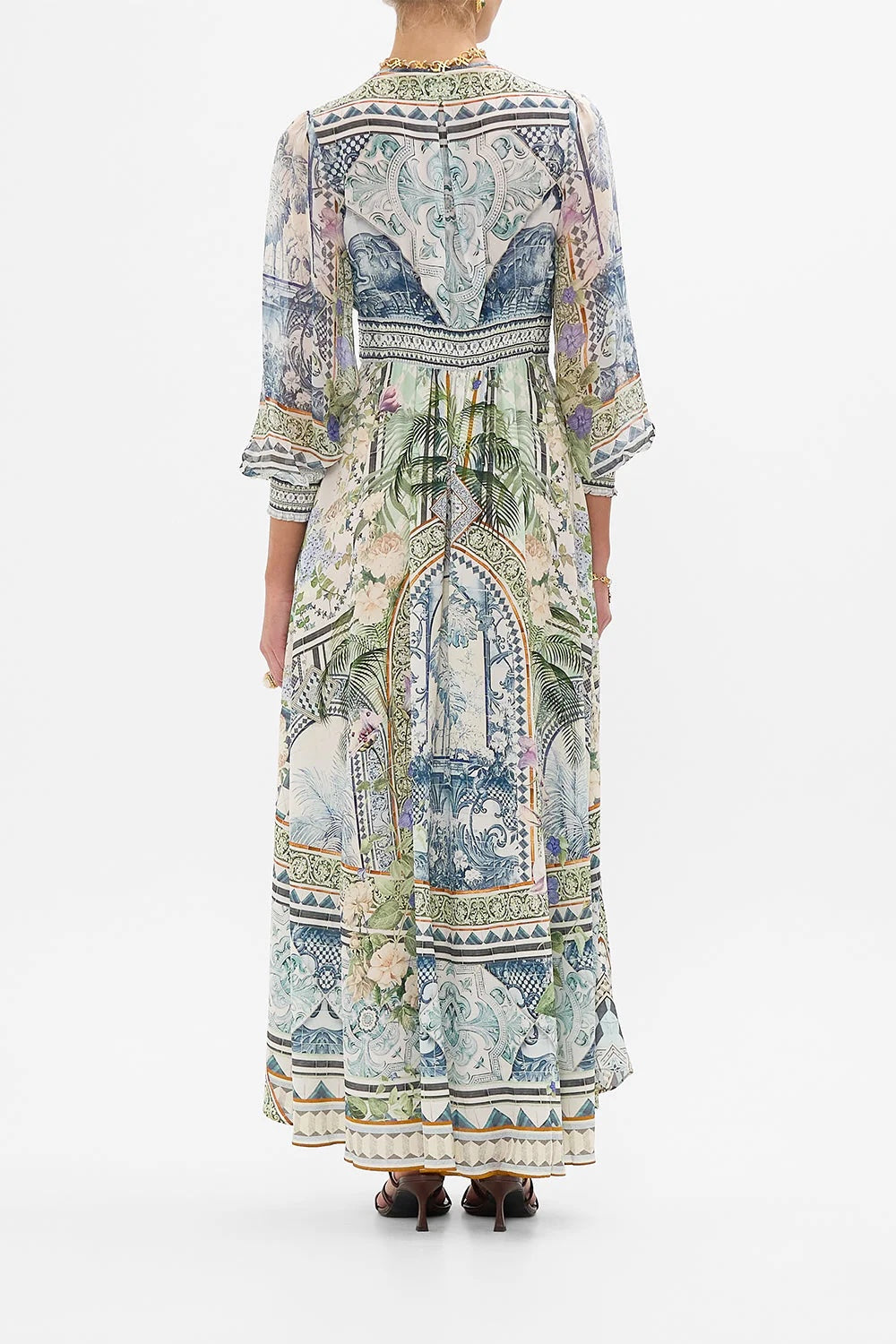CAMILLA INSPIRED DRESS IN 100% SILK
