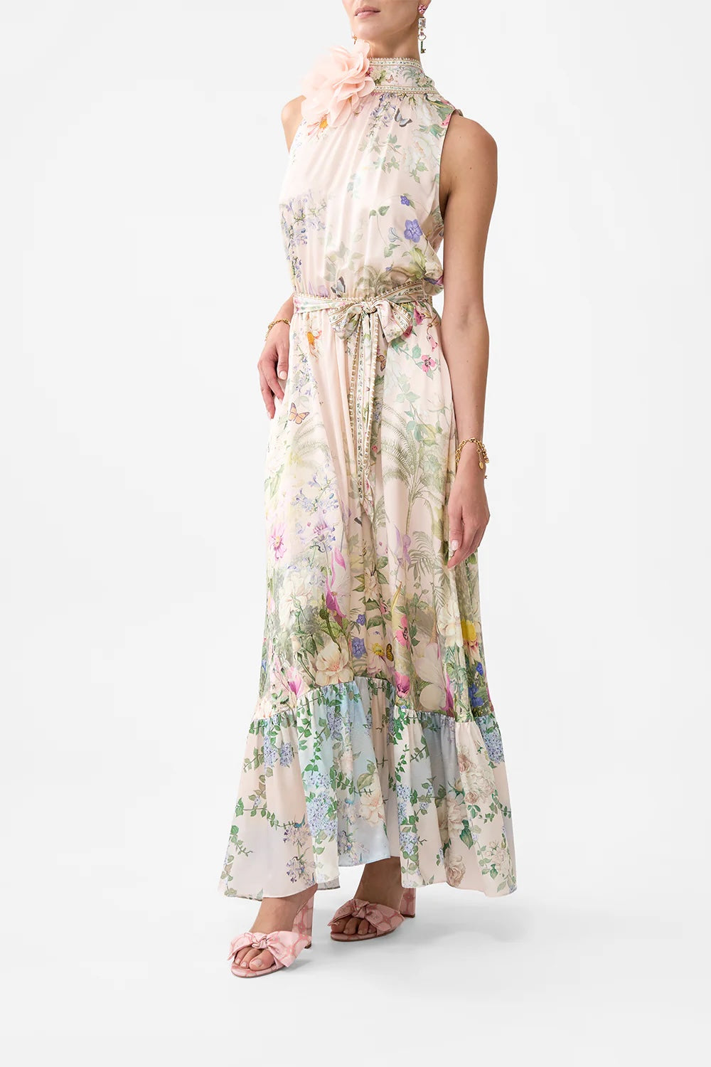 CAMILLA INSPIRED DRESS IN 100% SILK