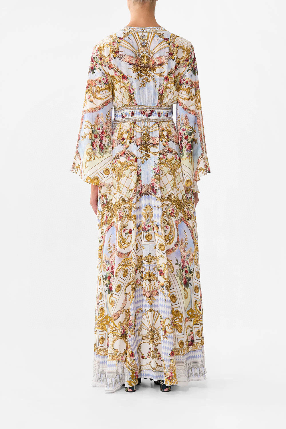 CAMILLA INSPIRED DRESS IN 100% SILK