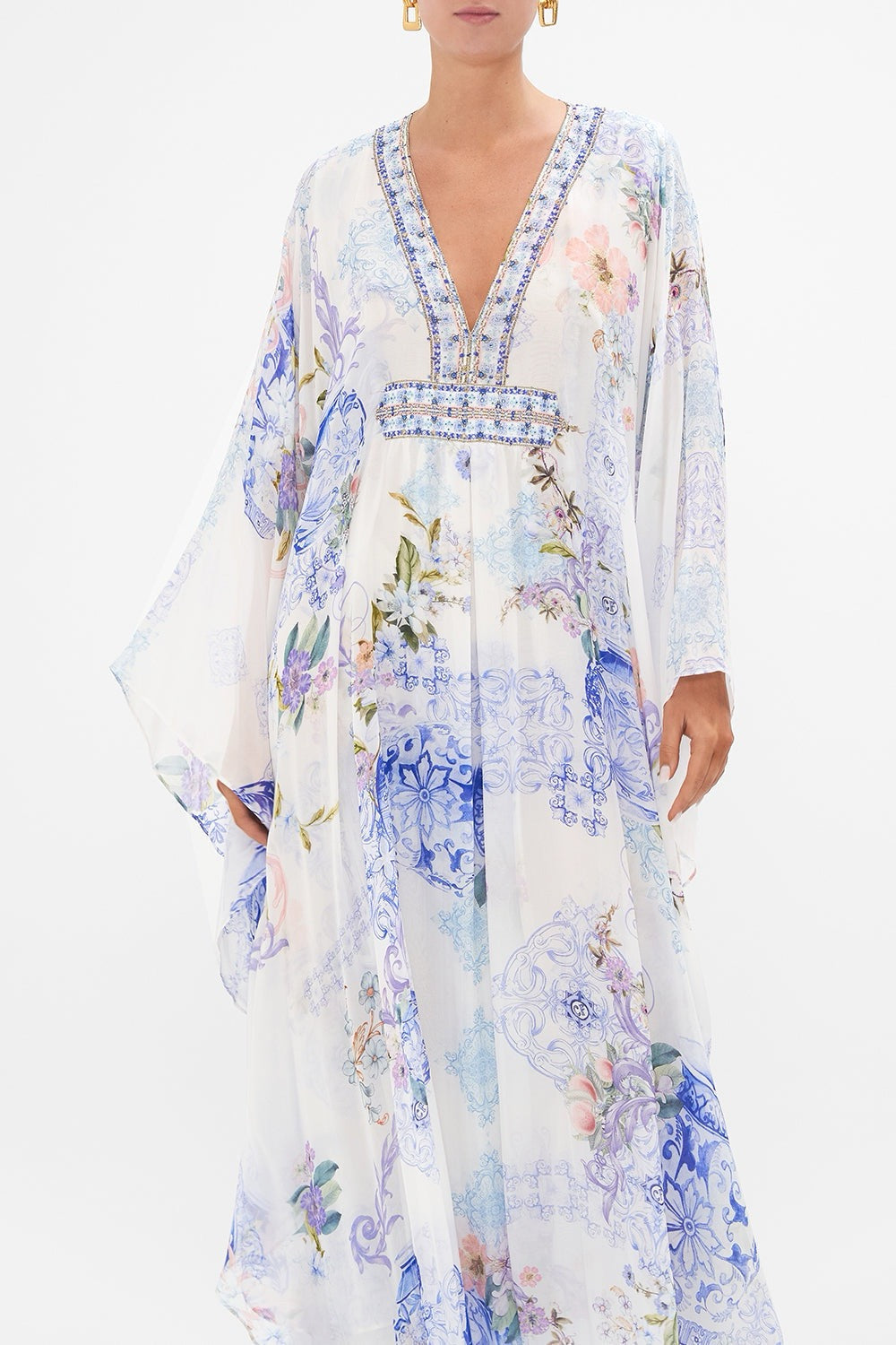 CAMILLA INSPIRED DRESS IN 100% SILK