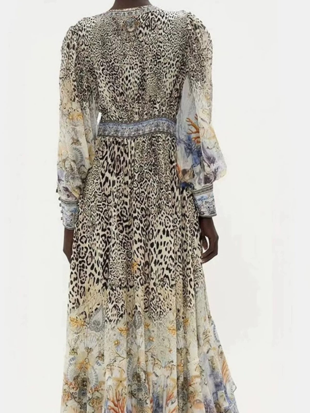 CAMILLA INSPIRED DRESS IN 100% SILK