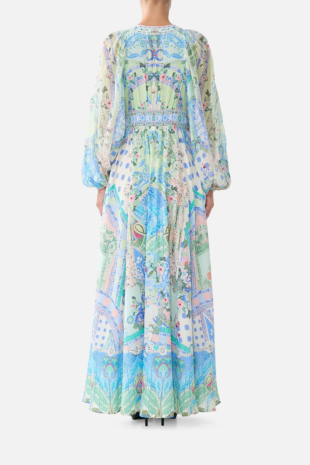 CAMILLA INSPIRED DRESS IN 100% SILK