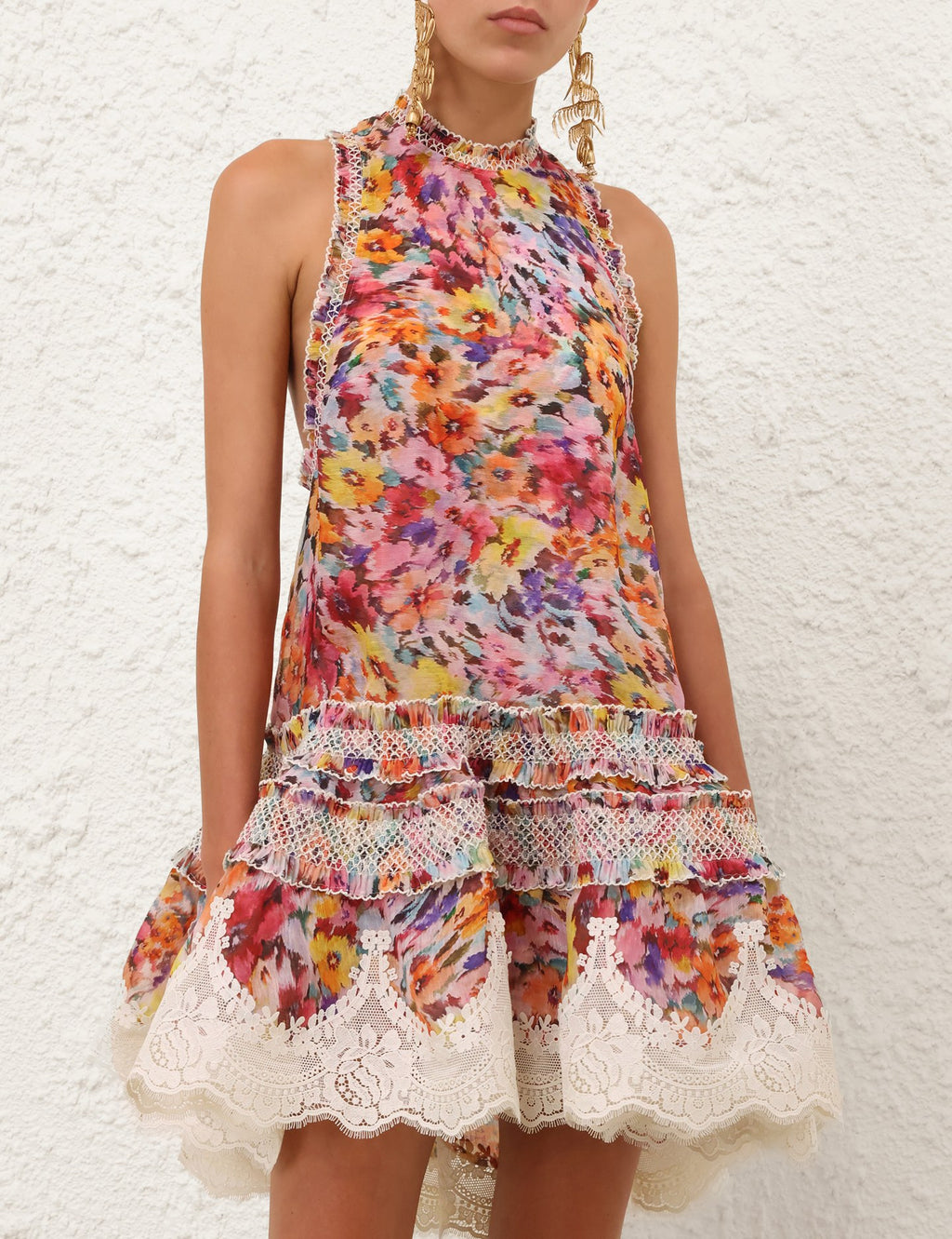 ZIMMERMANN INSPIRED DRESS IN 55% LINEN 45% SILK