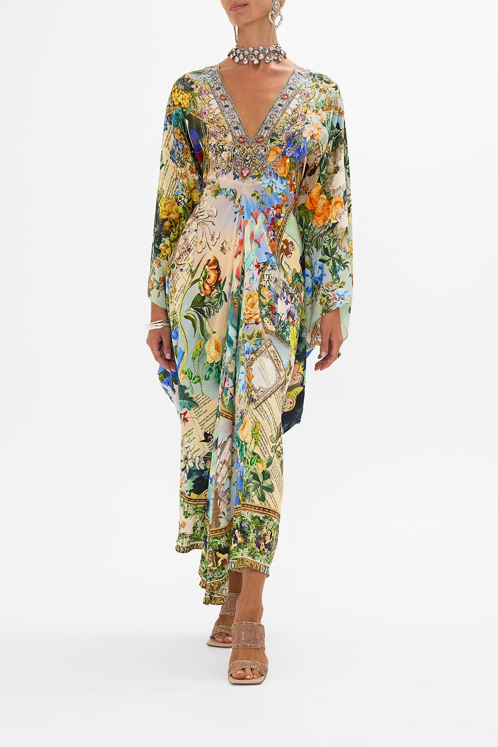 CAMILLA INSPIRED DRESS IN 100% SILK