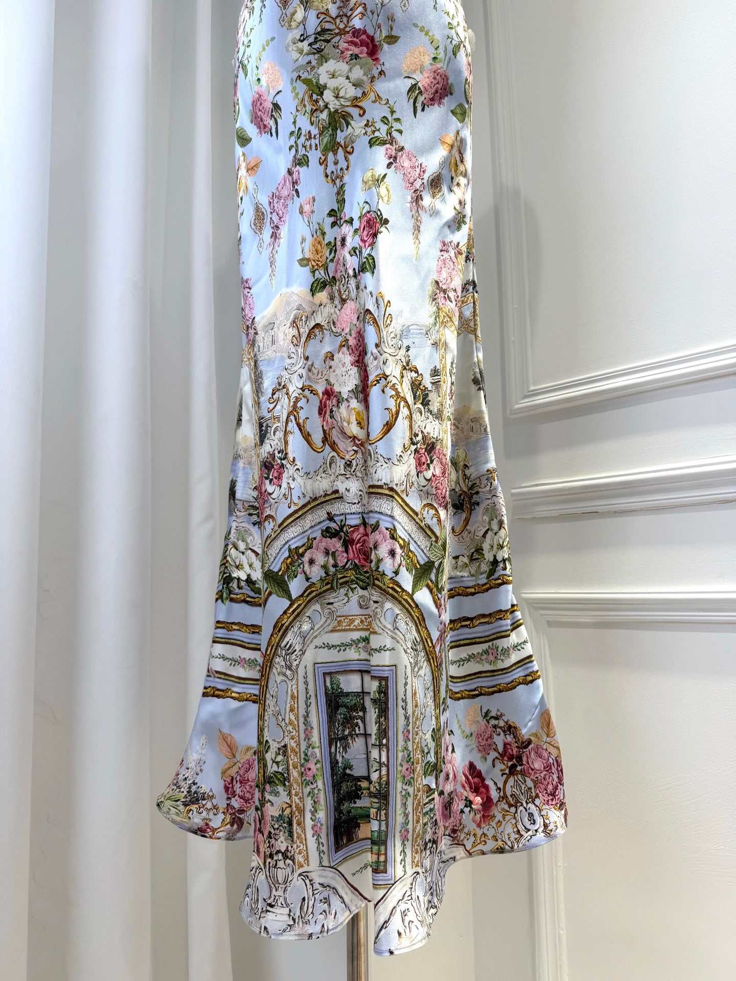 CAMILLA INSPIRED DRESS IN 100% SILK