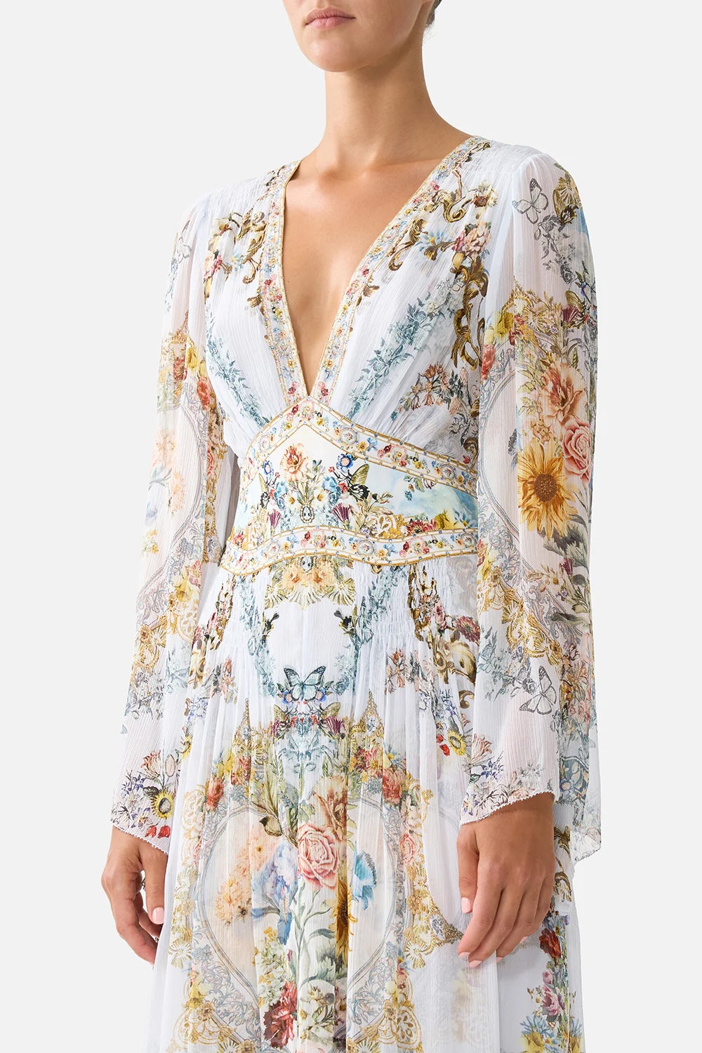 CAMILLA INSPIRED DRESS IN 100% SILK