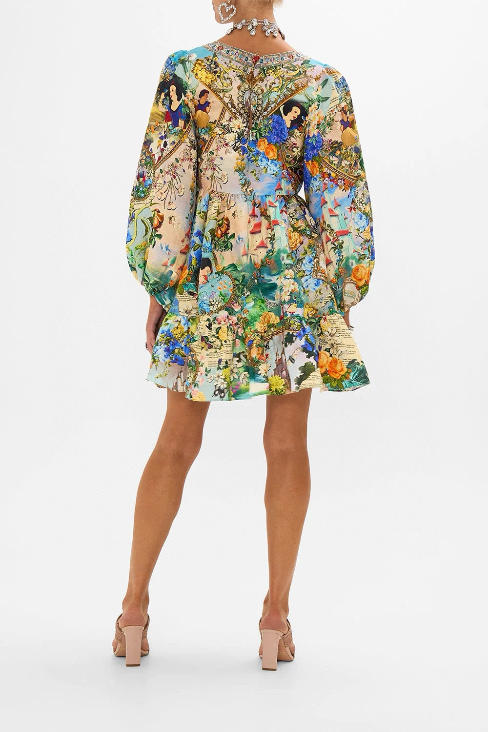 CAMILLA INSPIRED DRESS IN 100% SILK