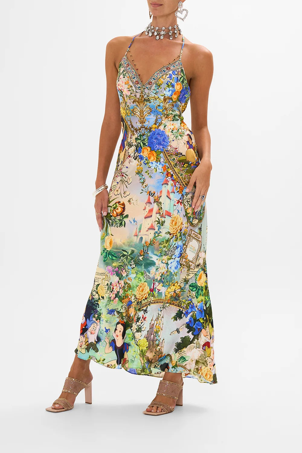 CAMILLA INSPIRED DRESS IN 100% SILK