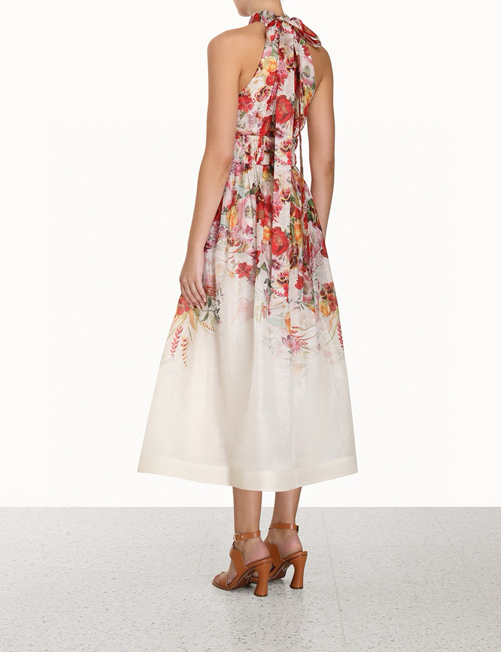 ZIMMERMANN INSPIRED DRESS IN 52% LINEN 48% SILK